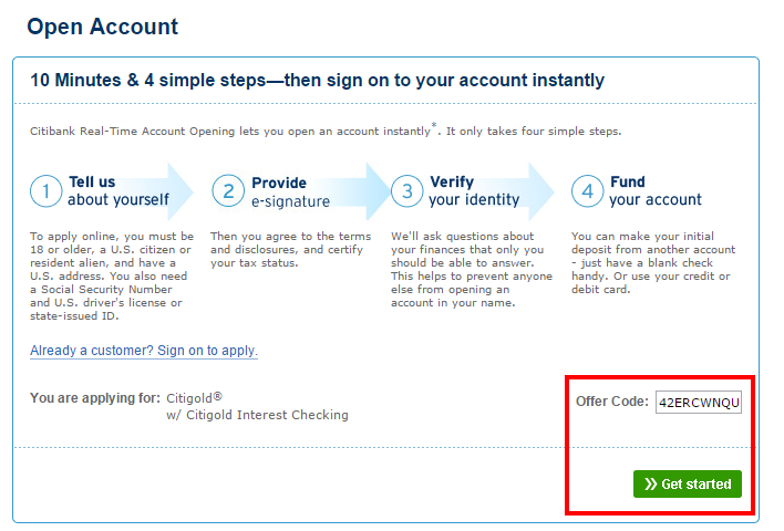 Requirements For Citigold Account