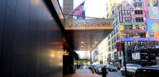 a building with a sign on the front