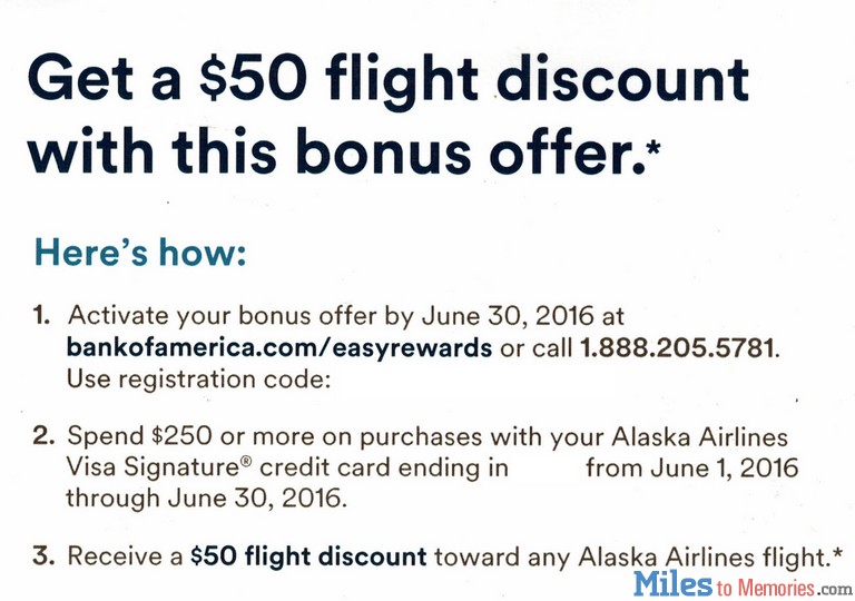 Targeted & Unique: BofA Alaska Airlines Visa Spending Offer