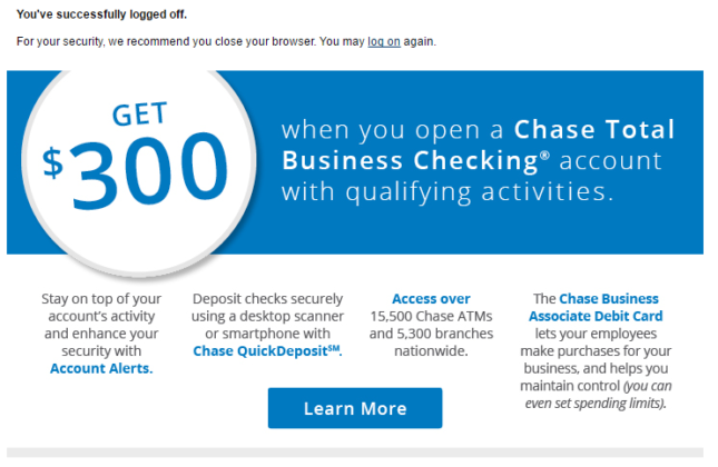 Chase Business Checking Bonus 2016: Targeted Offers Up To $500