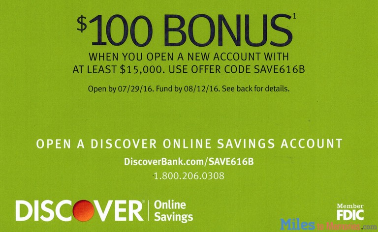 Discover Savings Bonus 6: Get $6 for signing up. Discover Savings Bonus 6: Get $6 for signing up.
