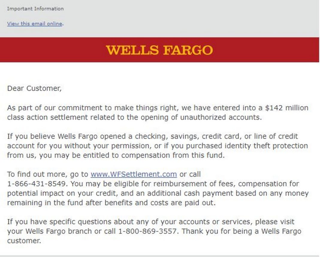 Wells Fargo's 142 Million Settlement Are you Eligible?