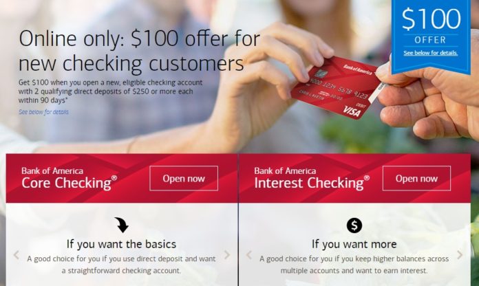 New Checking Account Incentives