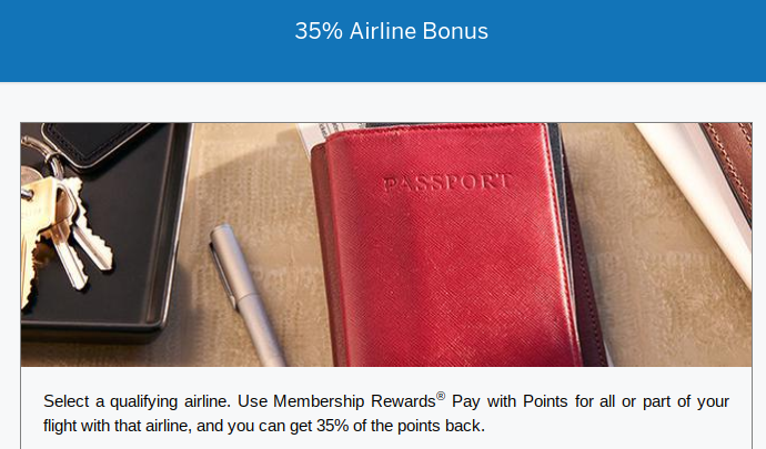Guide American Express Business Platinum 35 Point Rebate Airline Bonus