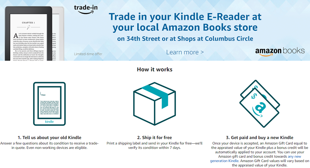 Trade-in Your Old Kindle and Upgrade, Get up to $25 Plus a 25% Discount - How To Trade In A Kindle
