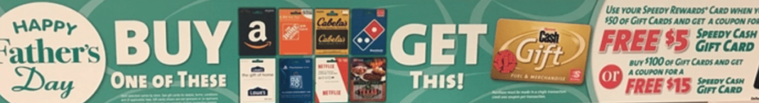 Speedway Promotion Discounts On Amazon Home Depot Other Gift Cards 