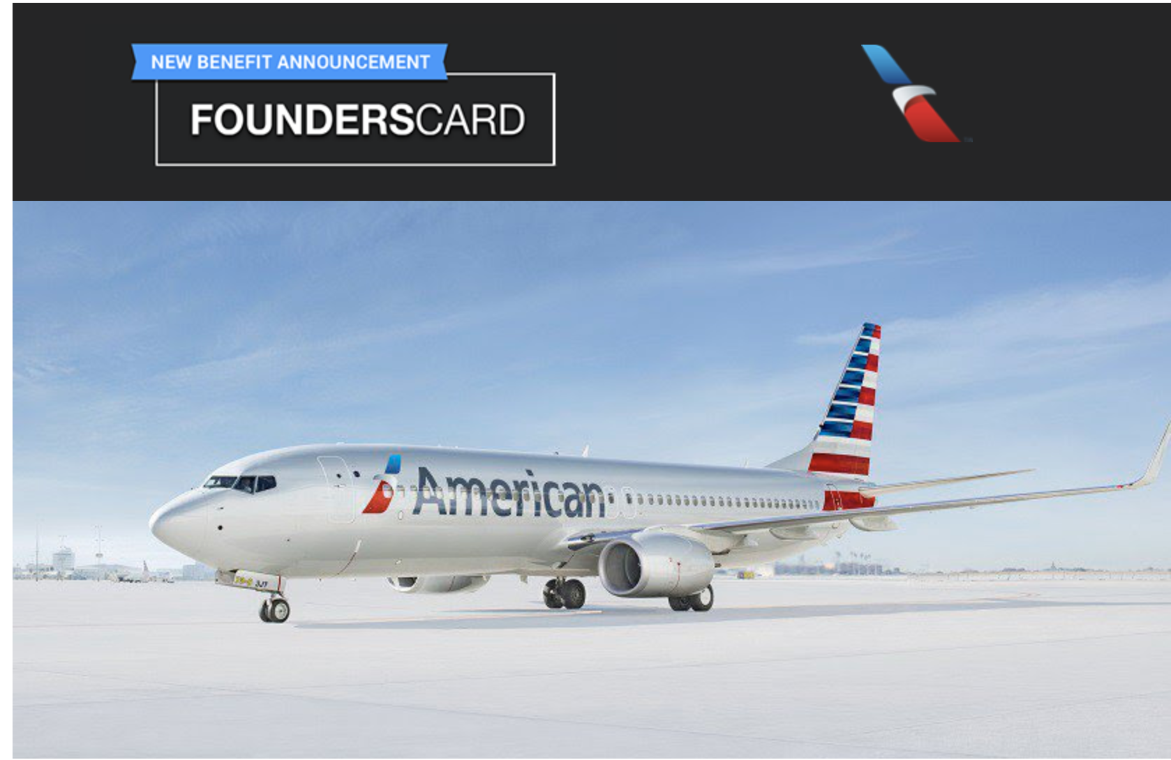New FoundersCard Benefit American Airlines Discount of 510