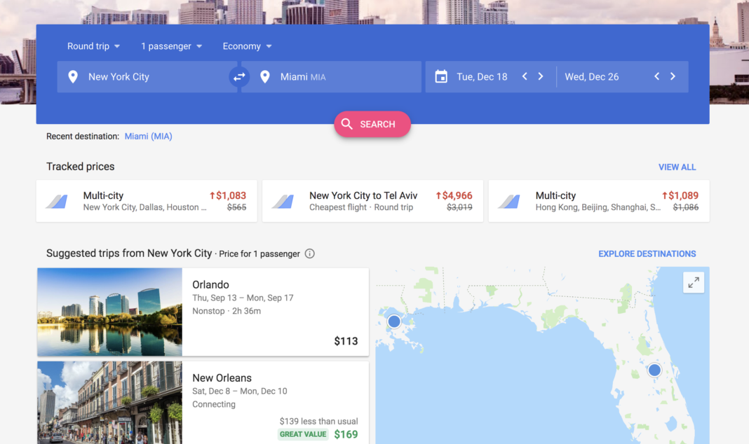 Google Flights Indianapolis