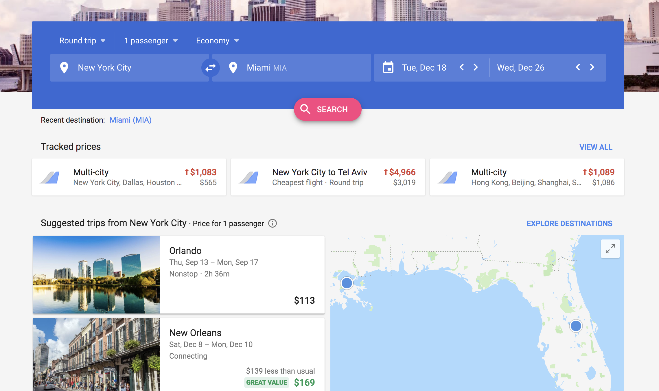 google travel deals