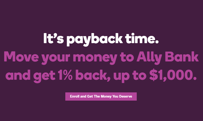 Earn 1.9 and up to a 1K Bonus with an Ally Bank Savings Account