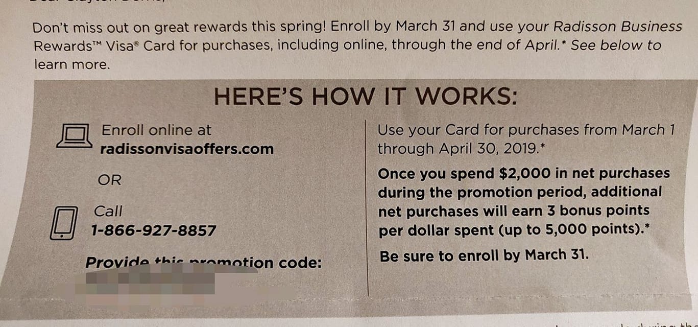 Radisson Business Rewards Visa Spending Offer, Earn 5K Bonus Points