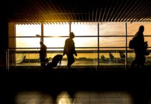 On Travel – Five Simple Moves for a More Relaxing Vacation people with luggage in airport