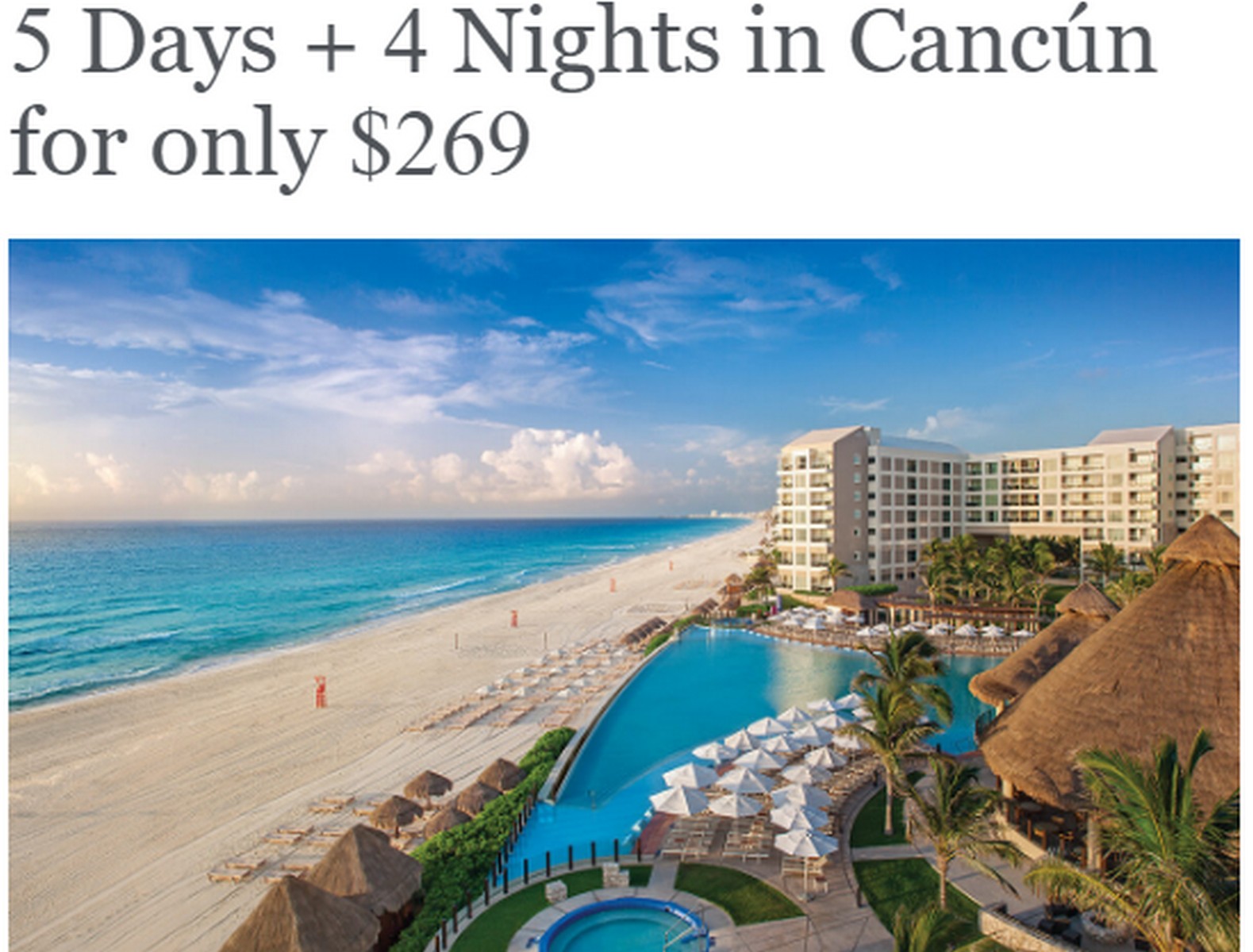 westin cancun timeshare offer