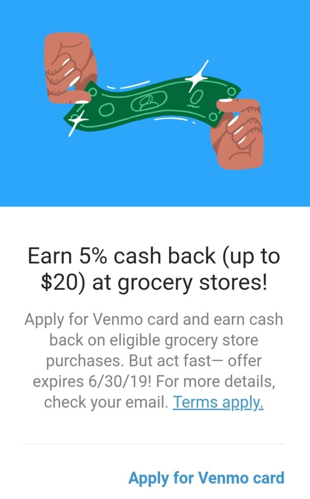 Get a Venmo Debit Card and Earn up to $20 on Grocery Purchases - Miles to Memories