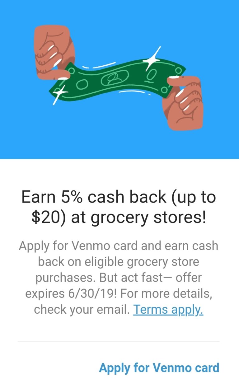 Get a Venmo Debit Card and Earn up to 20 on Grocery Purchases Miles