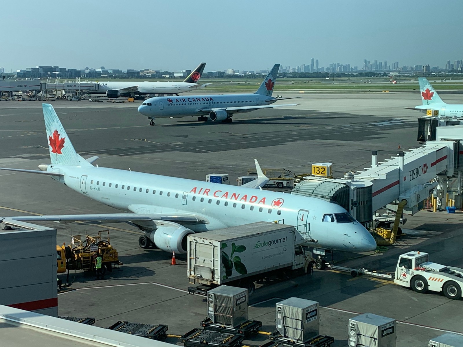 airplanes at an airport