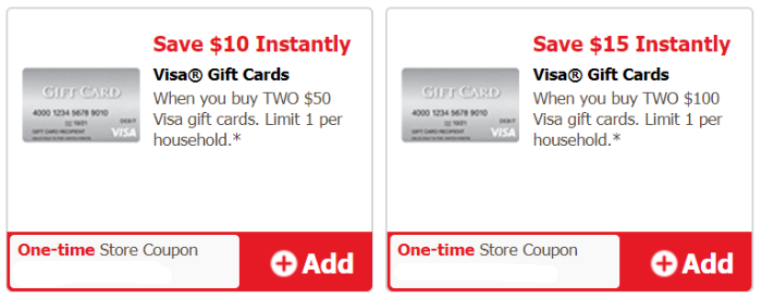 Two New Visa Gift Card Deals at Safeway/Vons Miles to