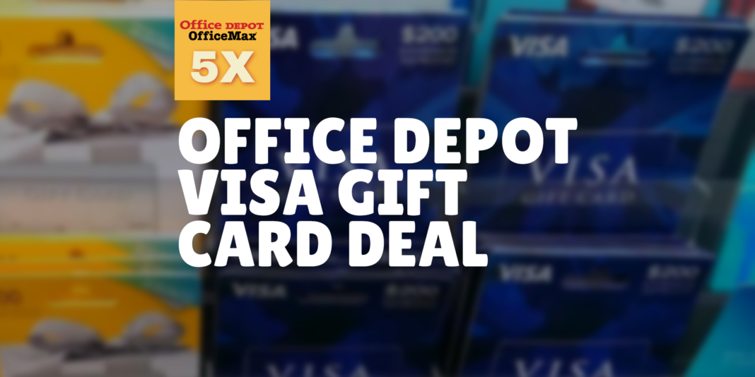 15 Off 300 Visa Gift Card Online at Office Depot Miles to Memories