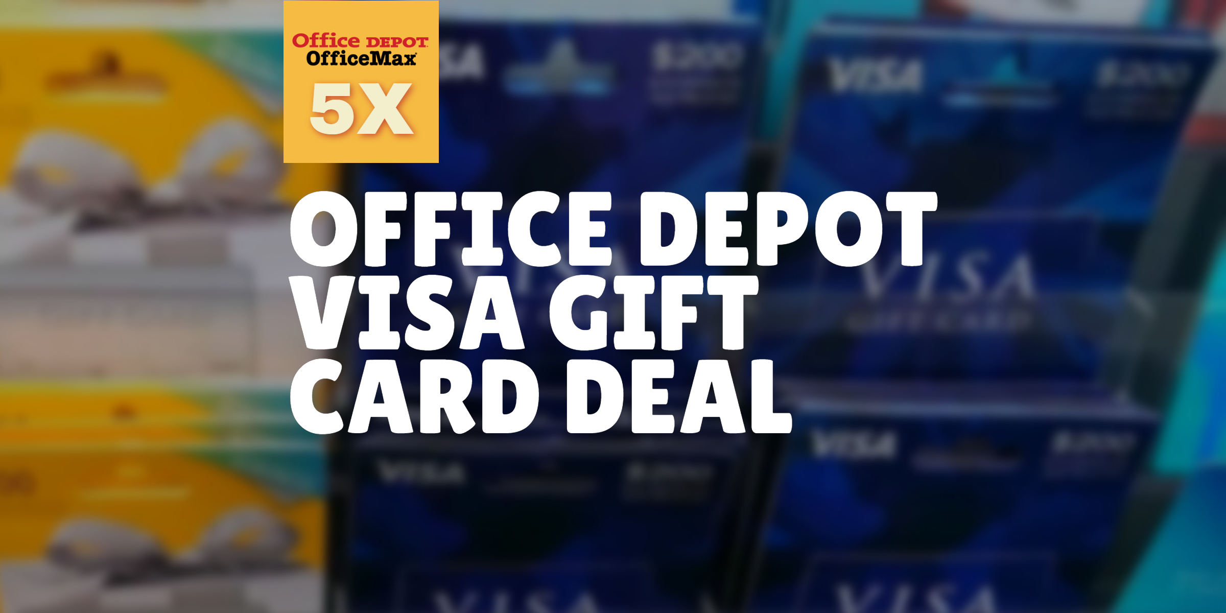 Office Depot Visa Gift Card Deal Returns, Easy 5X Flipboard