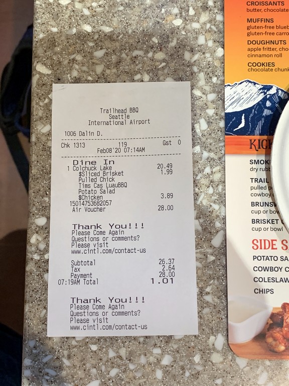 Priority Pass Restaurant Seattle Review Trail Head BBQ