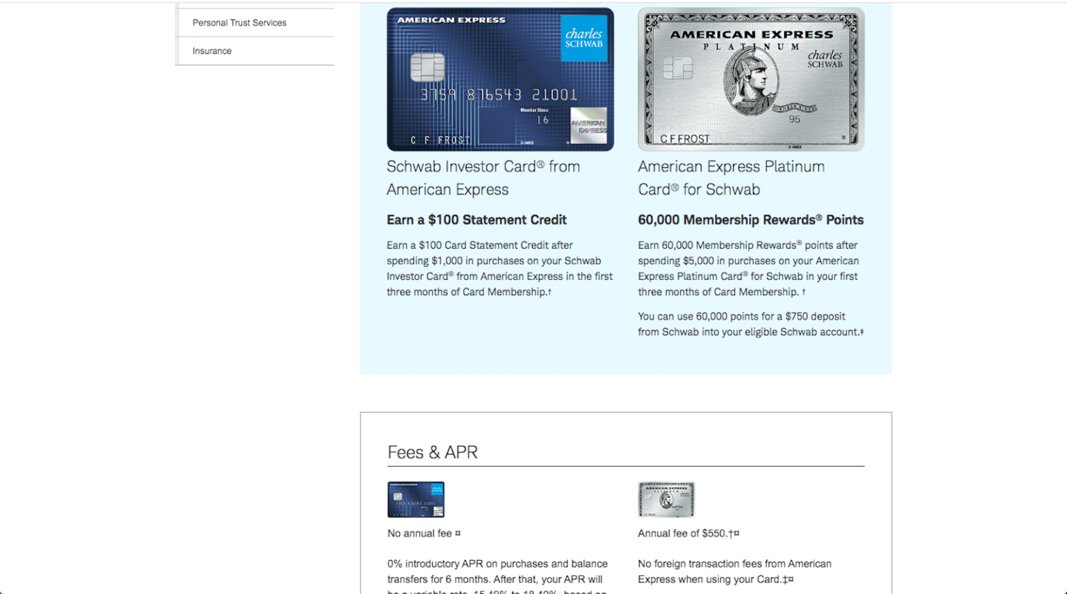 Getting Approved For The Charles Schwab Amex Platinum Card