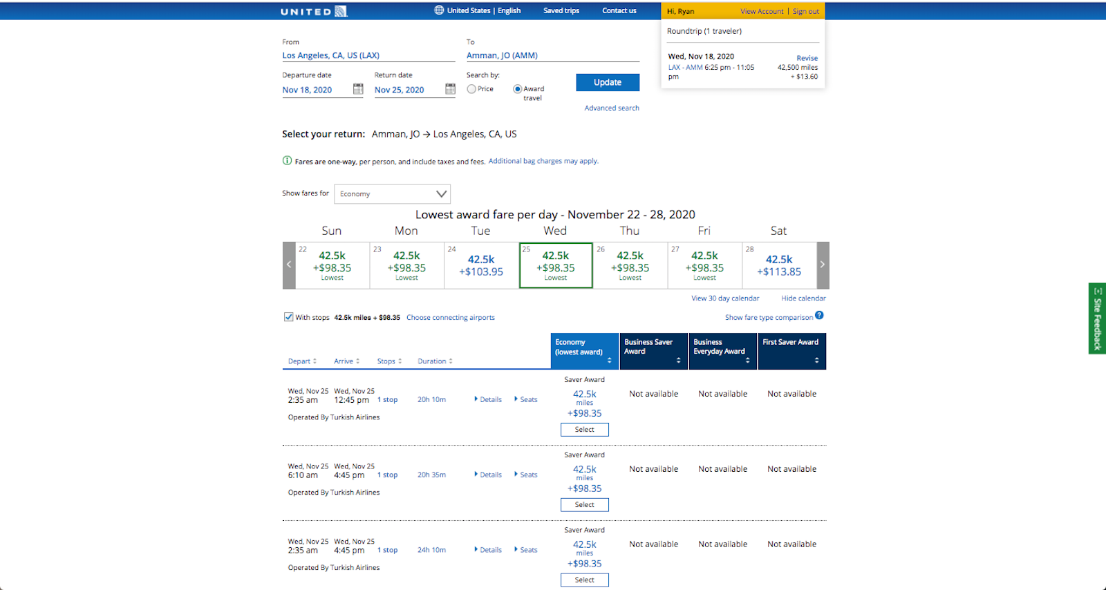 Best miles to fly to the Middle East - using United MileagePlus