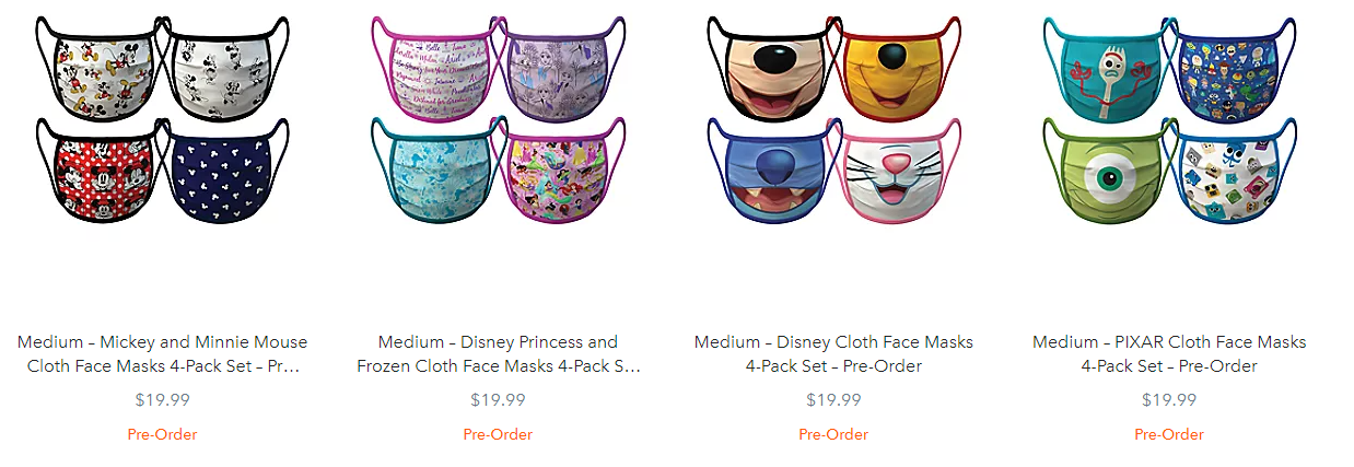 Disney Cloth Face Masks