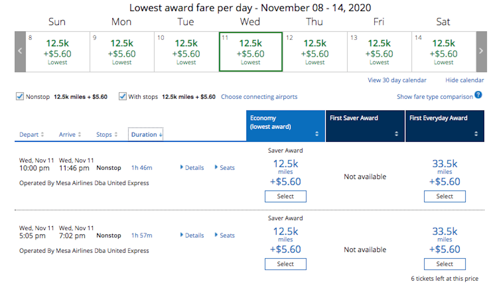 Use United to book United domestic flight