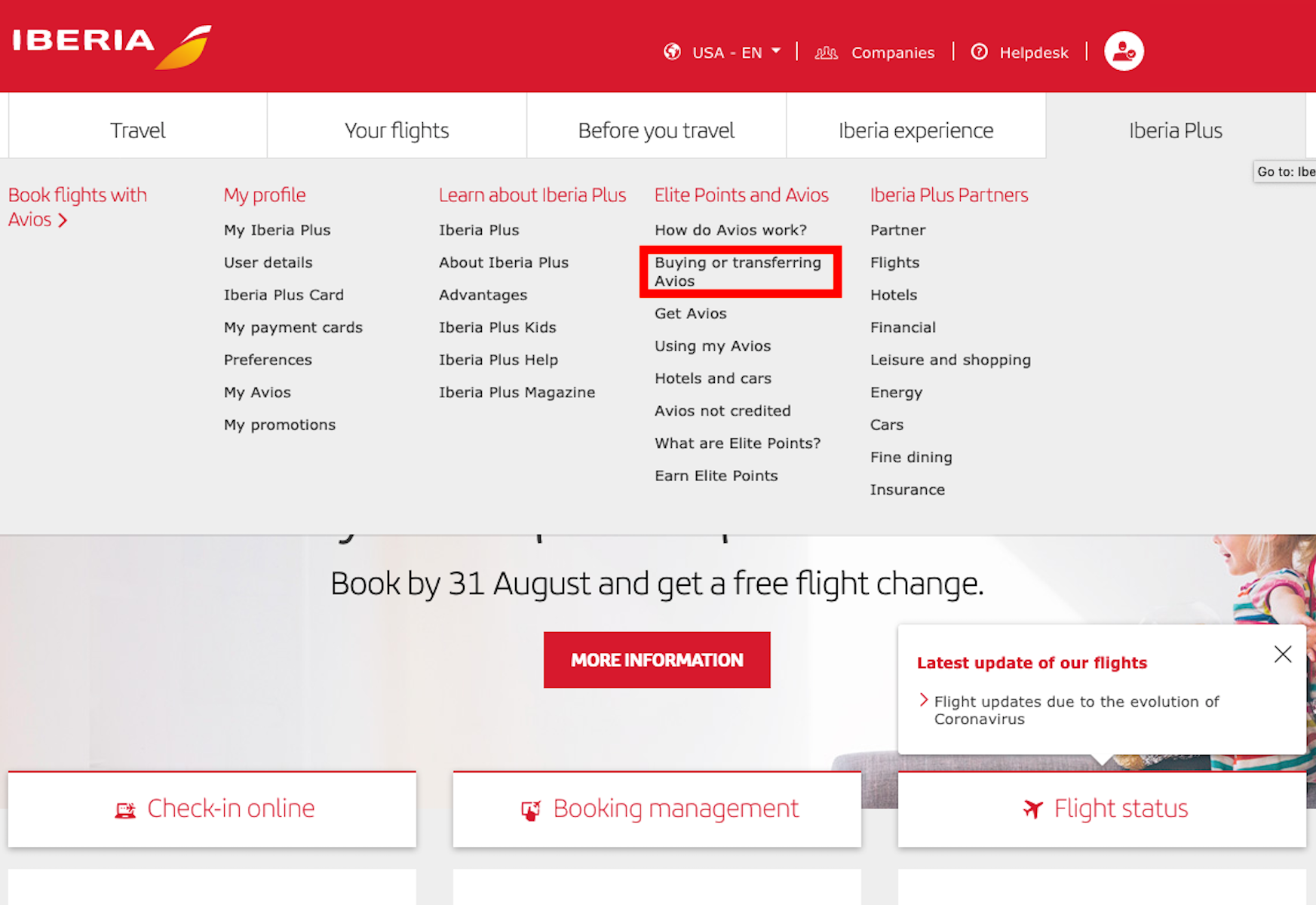 How to transfer Avios from or to Iberia