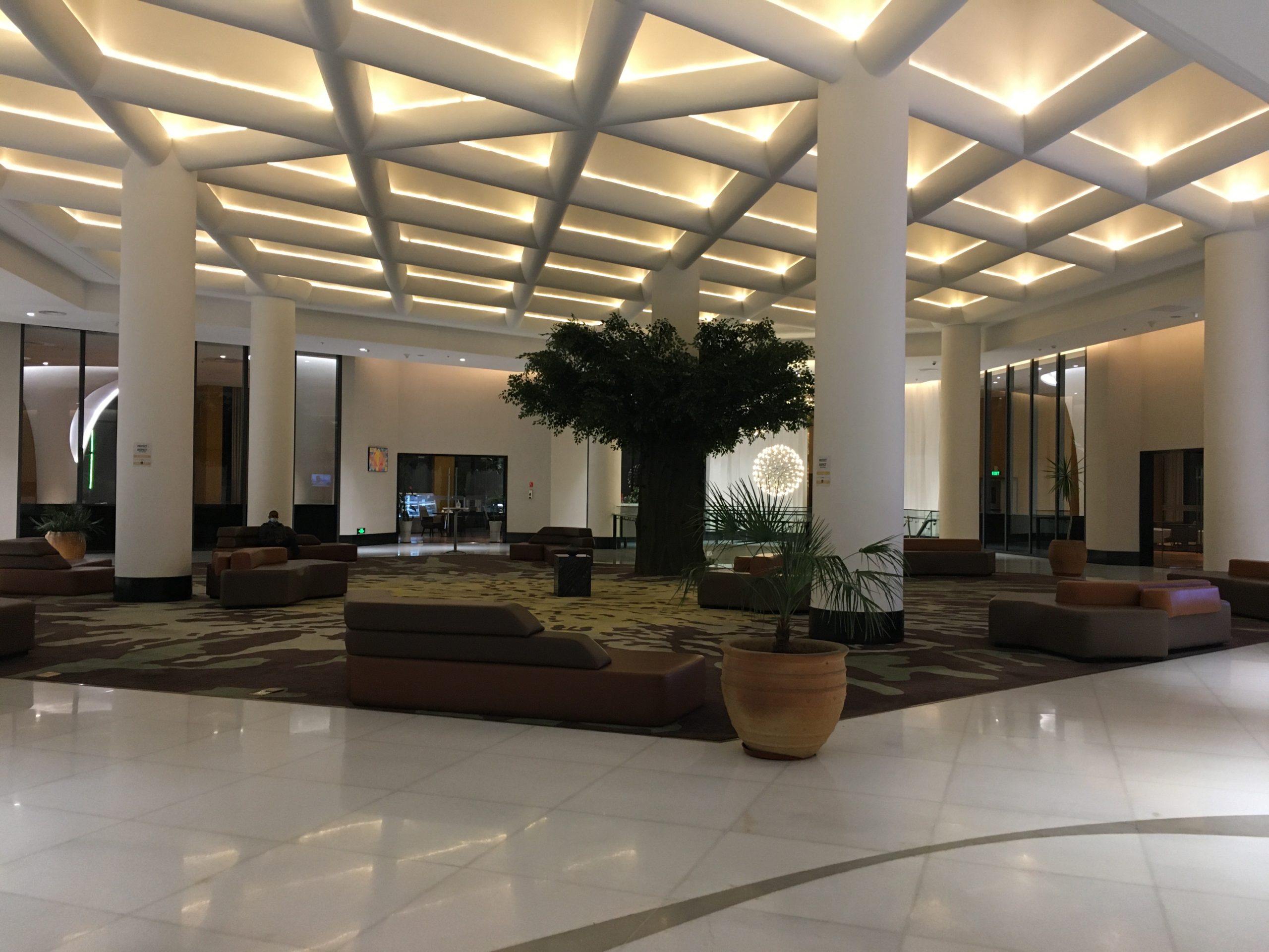 Skylight transit hotel lobby