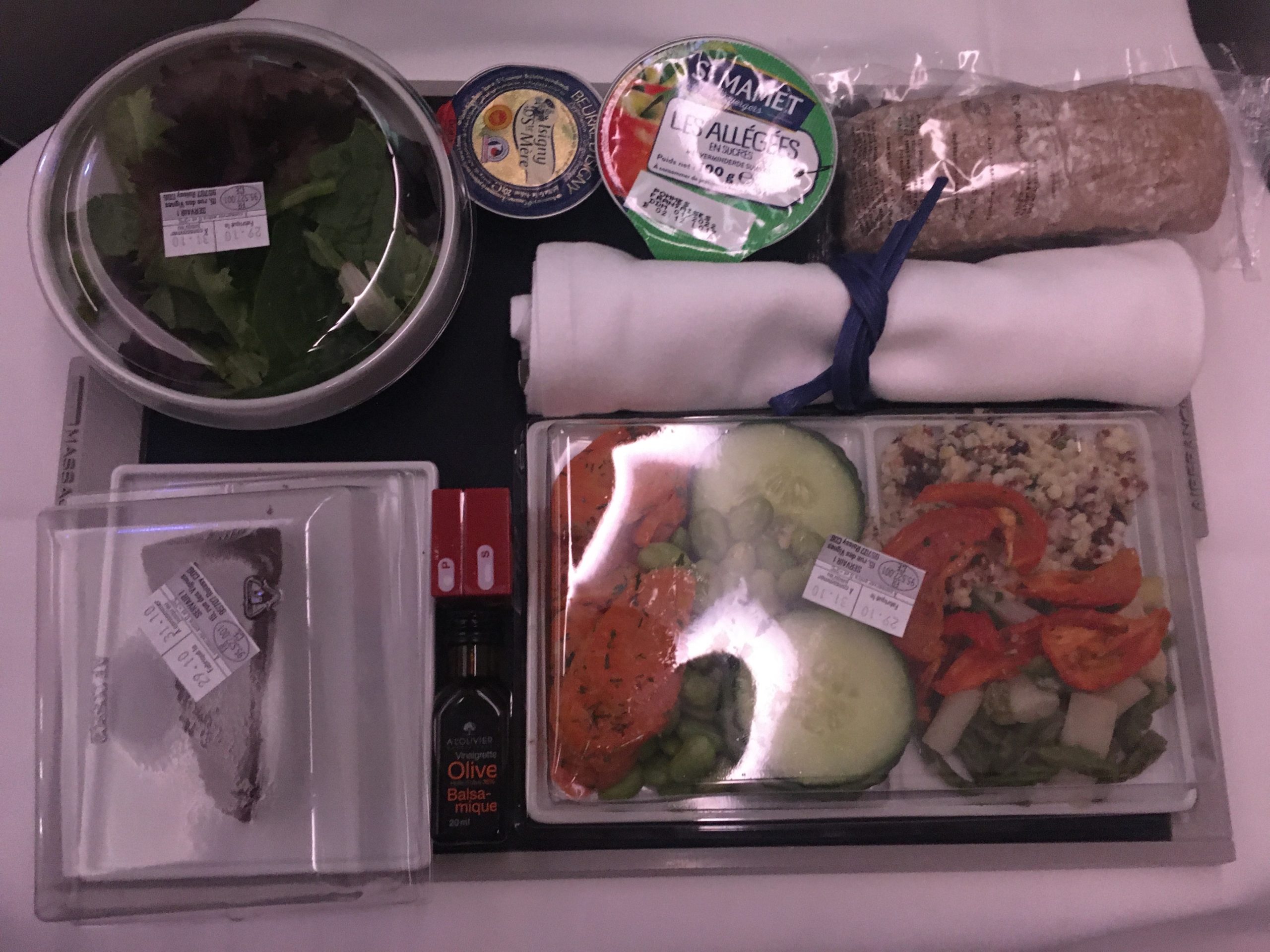 Air France business class cold plate 