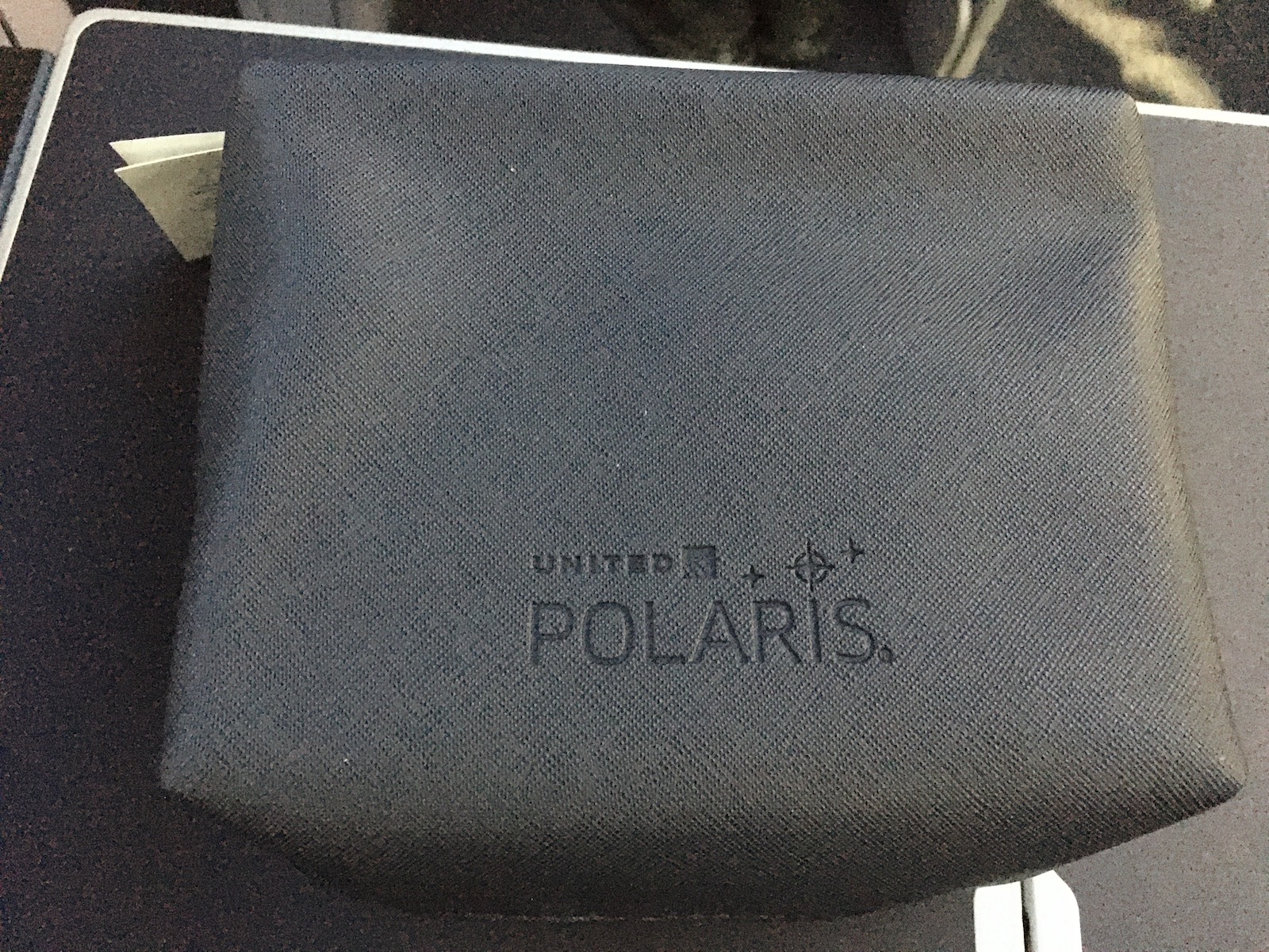 United Polaris business class review - amenity kit