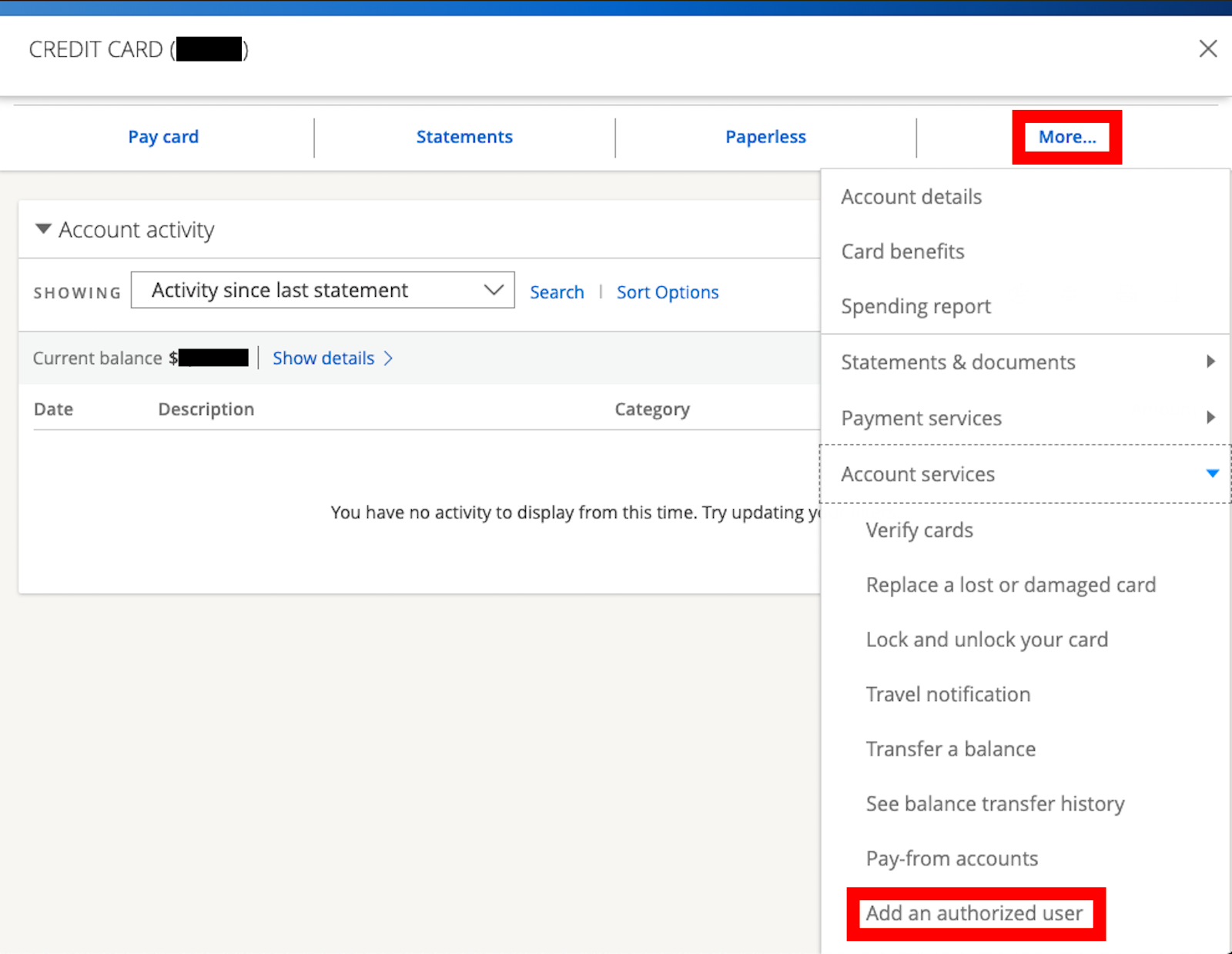 How to add Chase Sapphire Reserve authorized user