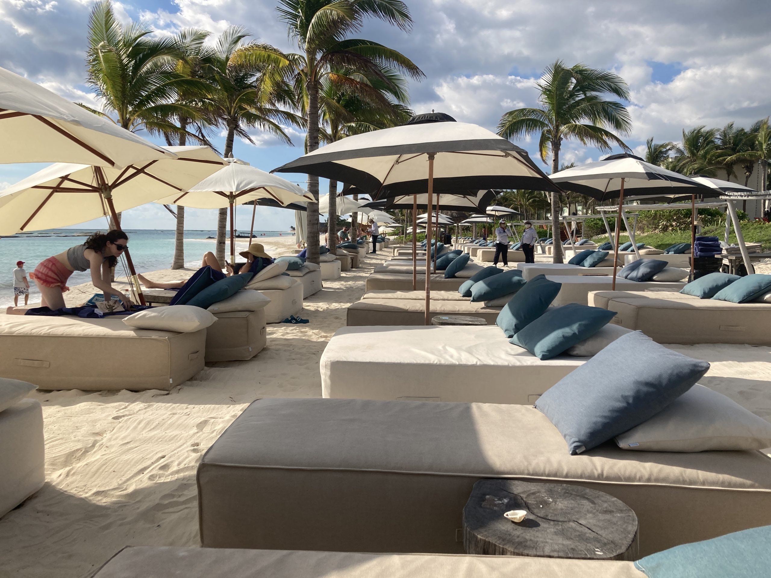 Andaz Mayakoba resort review - beach chairs