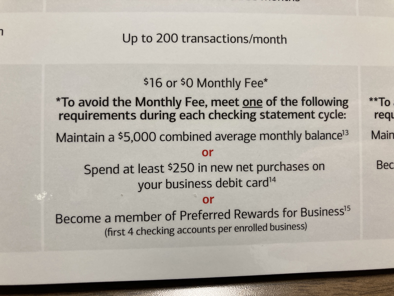 PSA: Bank Of America Business Checking Changed The Rules On Fees
