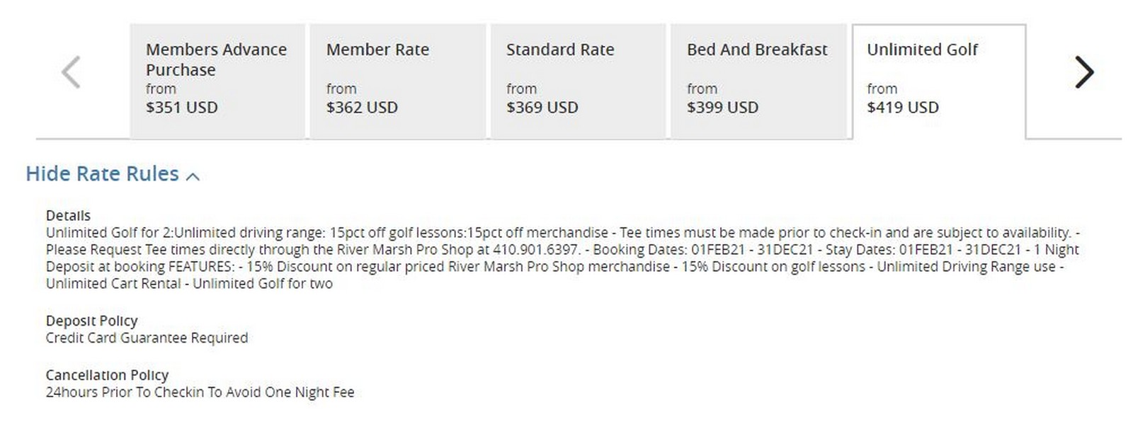Hyatt With Unlimited Golf Package
