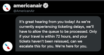 American Airlines Ticket Pending? Expect Delays In Confirming, They Say