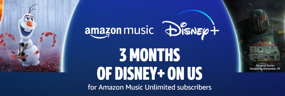 Disney+ Free With Amazon Music Unlimited