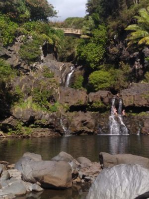 A picture of Kuloa Point Trail in Ohe’o Gulch (or the Seven Sacred Pools) along the Road to Hana