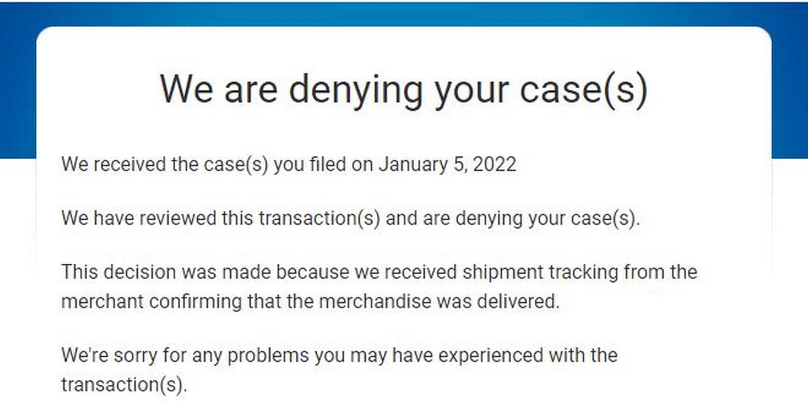 PayPal Denies My Claim