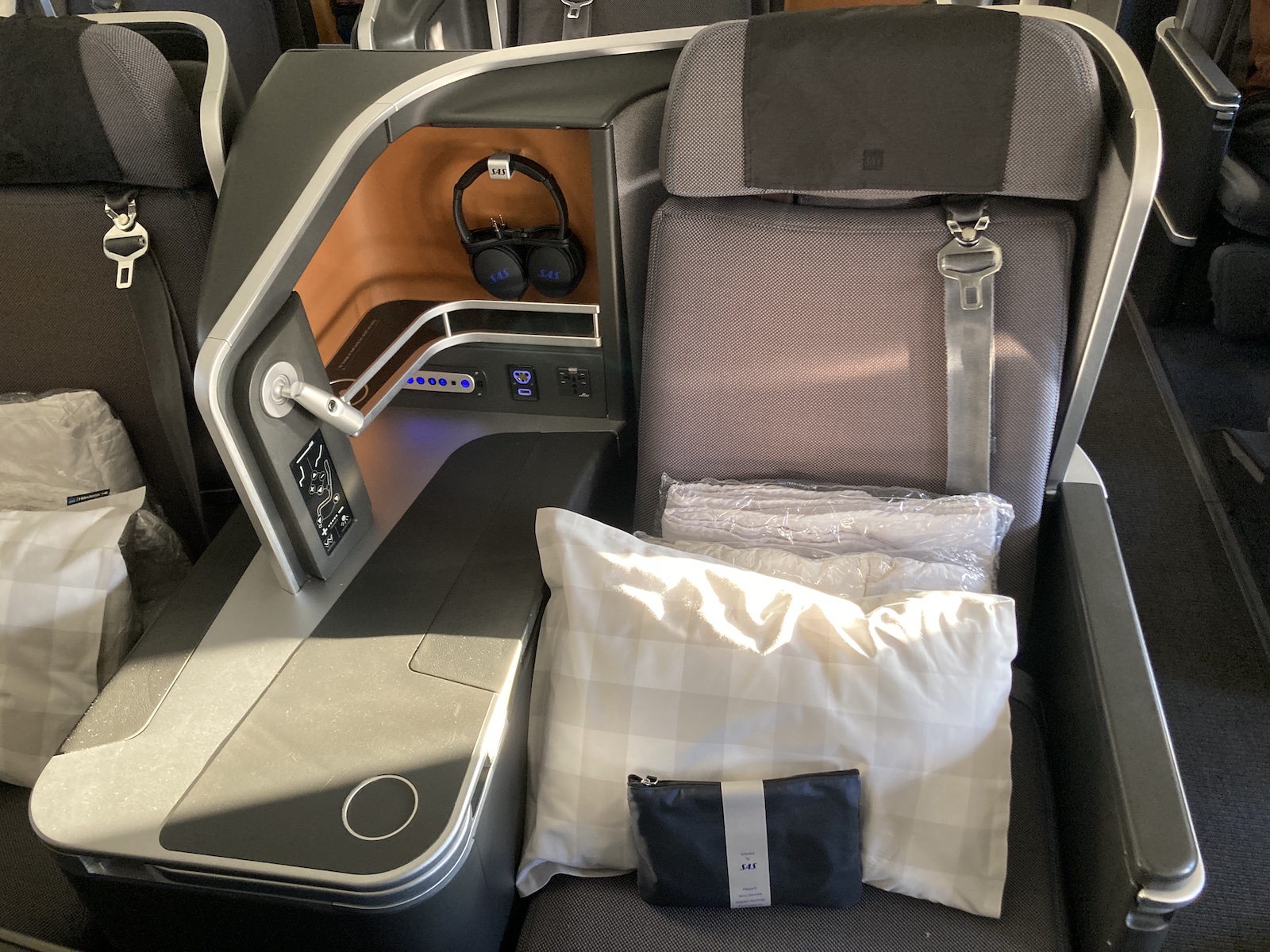 Image of SAS A330 business class seat