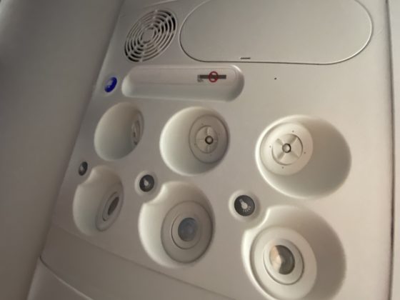 Image of overhead vents and lights