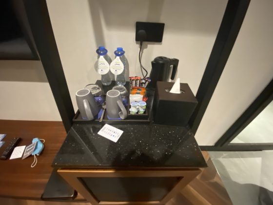 Image of mini bar in the guest room