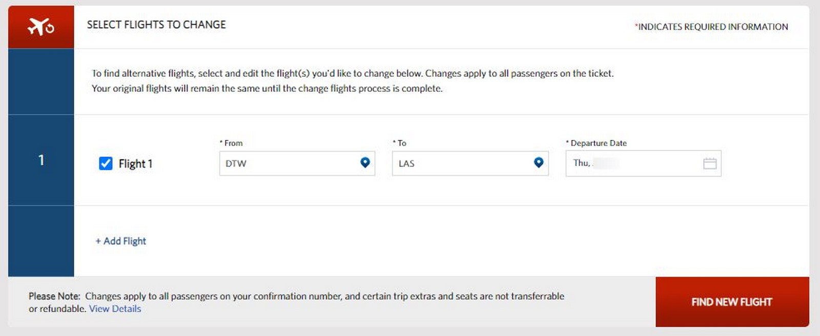 How To Change A Delta Ticket