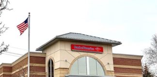 Bank of America 1-Day Promotion, Extra 2X Everywhere Today a red jeep parked in front of a bank