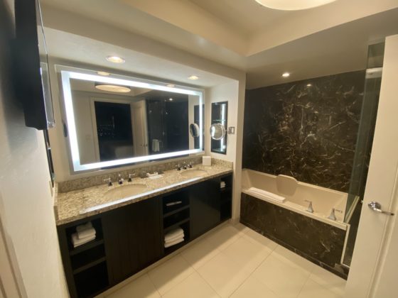 Image of main bathroom, showing how spacious it is