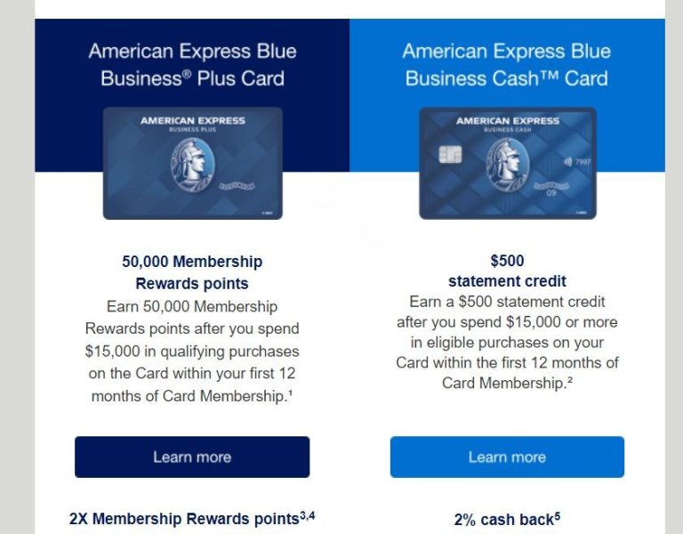 Amex Blue Business Plus / Cash Targeted Offers Up To 60K Membership