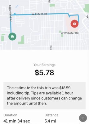 Uber Eats Tip Baiting