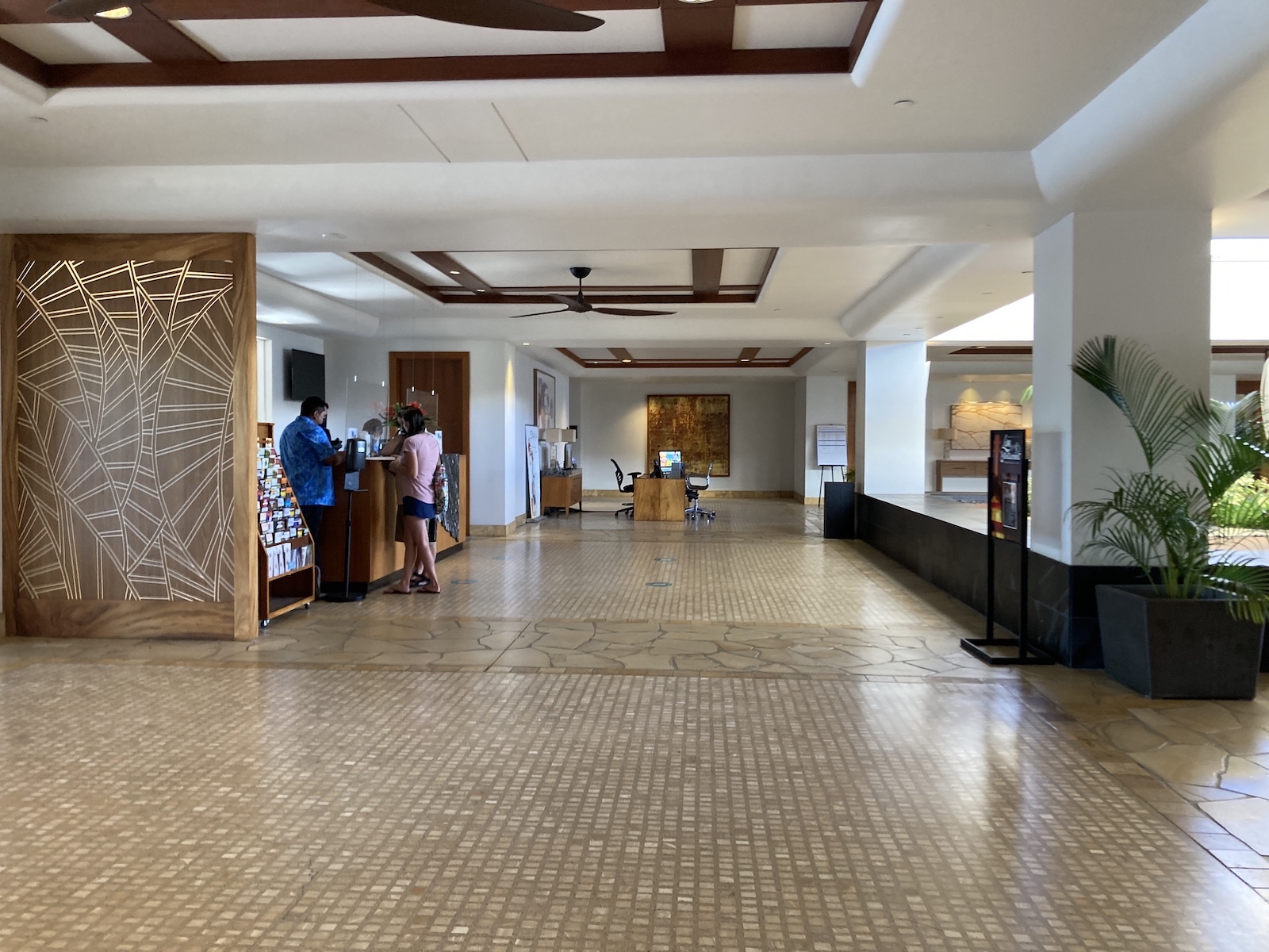 Photo of lobby area and activities desk at Waikoloa Beach Marriott Resort Spa