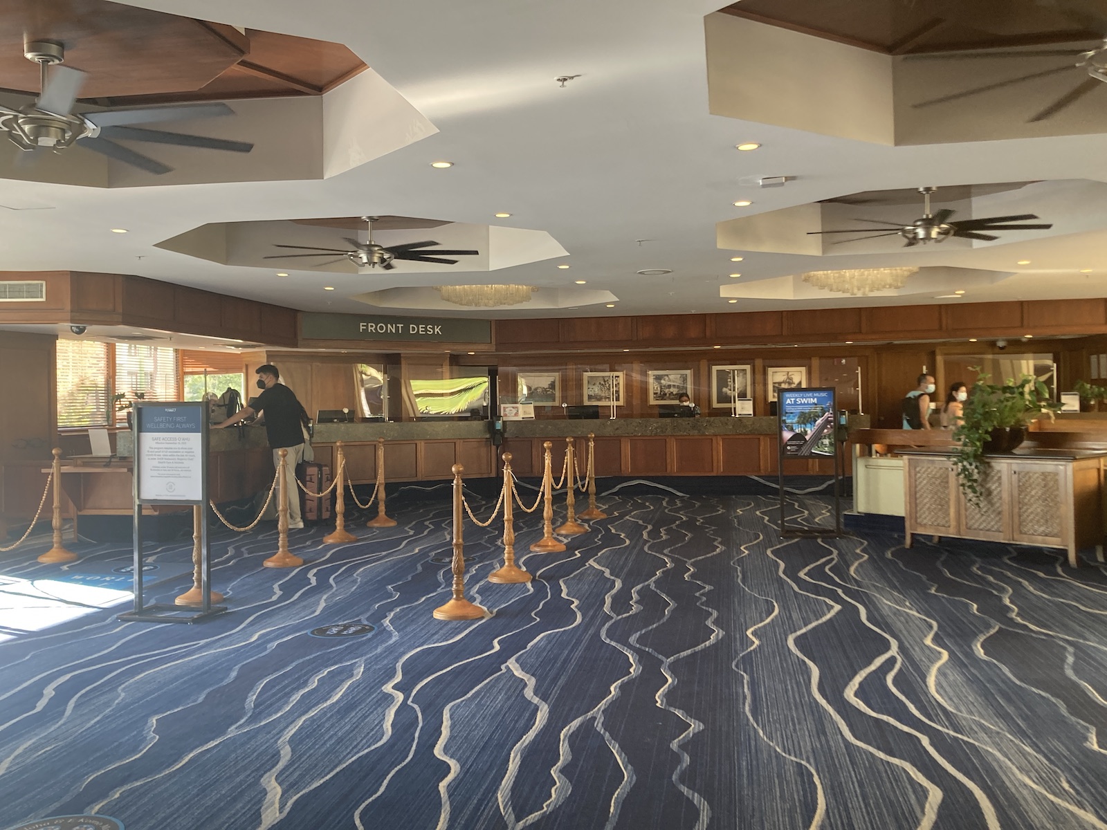 View of check-in area in the lobby